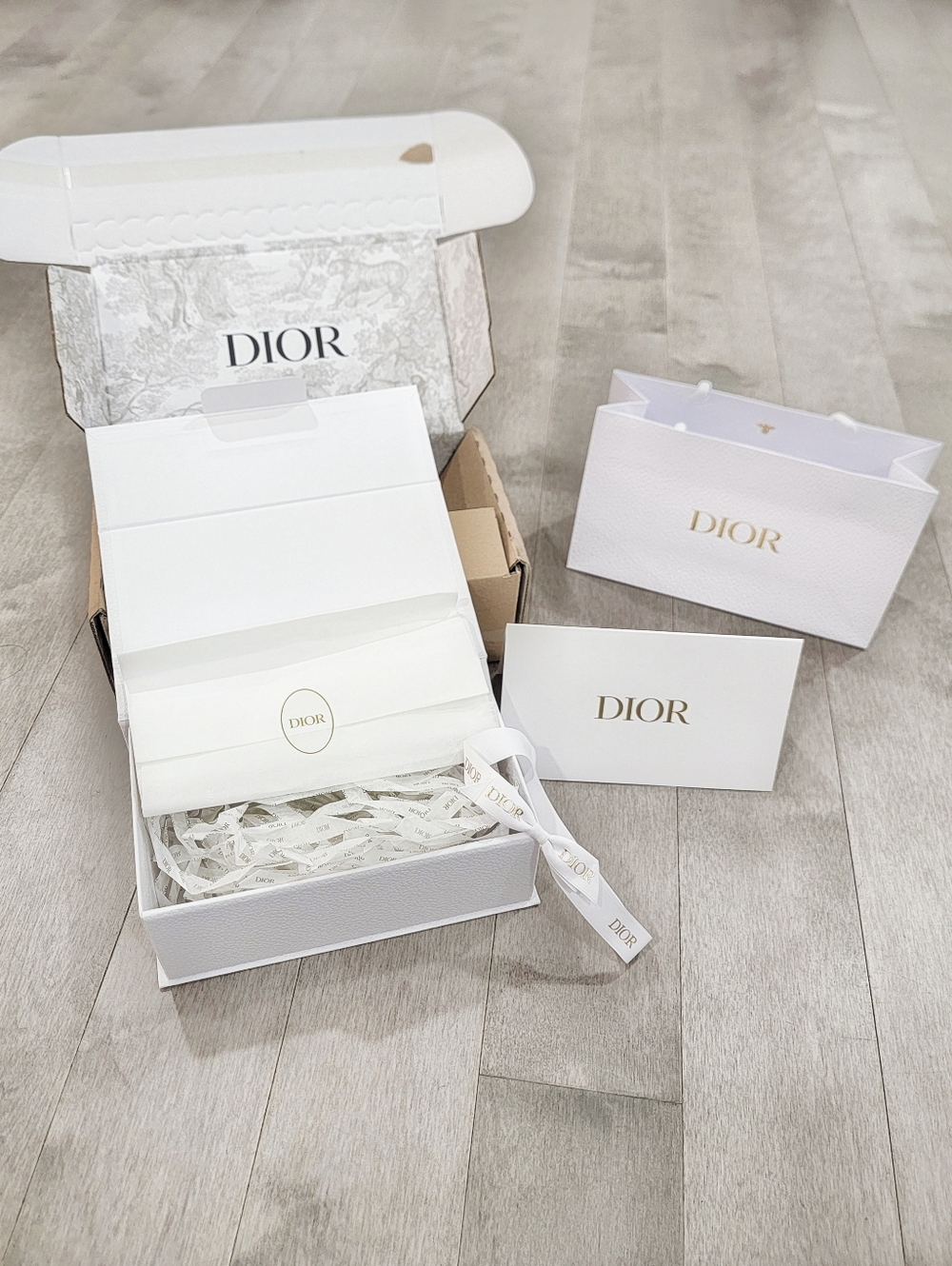 Dior White Storage Box Bundle